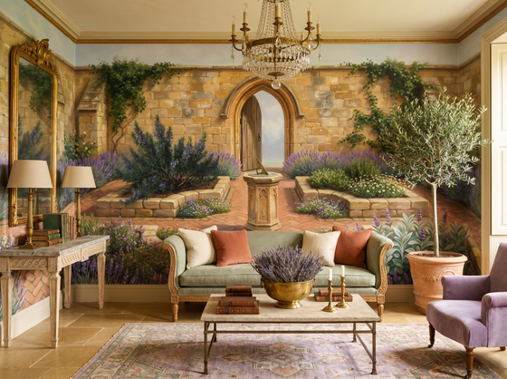 Medieval Herb Garden — Mural Wallpaper