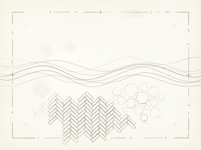Linen Geometry — Scenic Mural Wallpaper