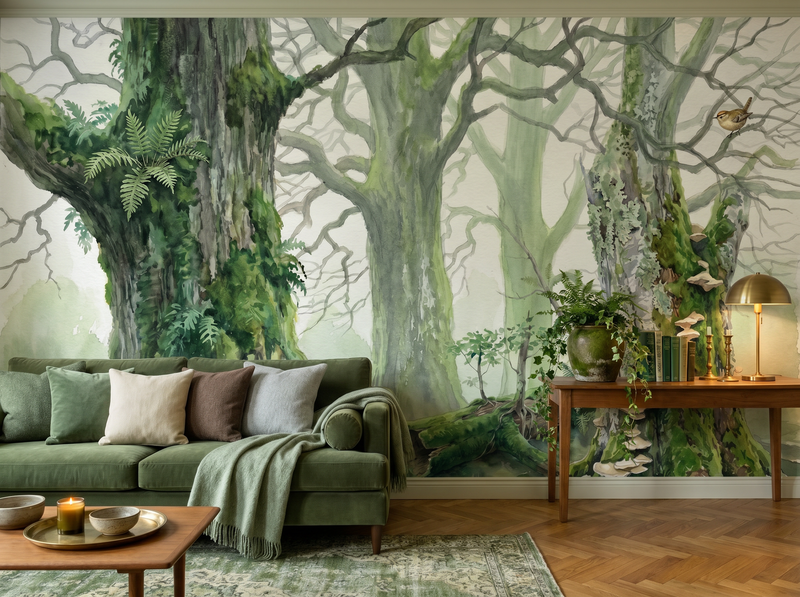 Moss Temple — Mural Wallpaper