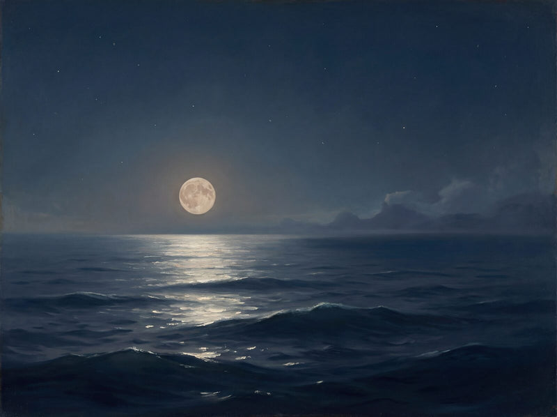 Night Ocean — Mural Wallpaper