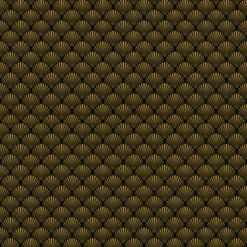 Noir Shell — Mural Wallpaper