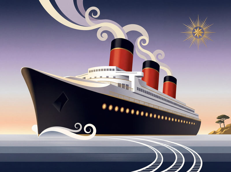 Ocean Liner — Mural Wallpaper