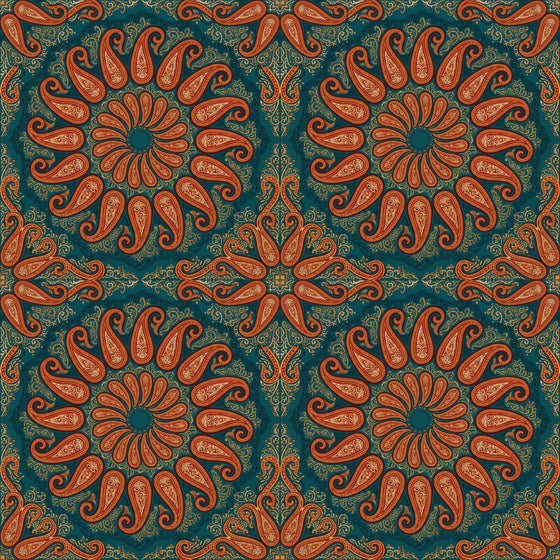 Paisley Mandala — Mural Wallpaper
