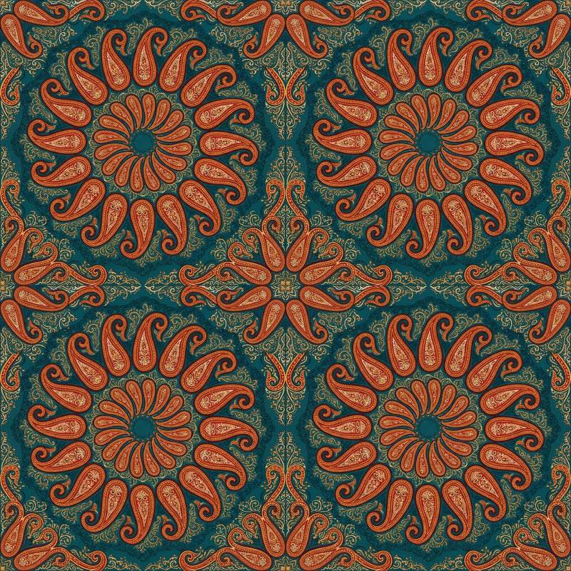 Paisley Mandala — Mural Wallpaper