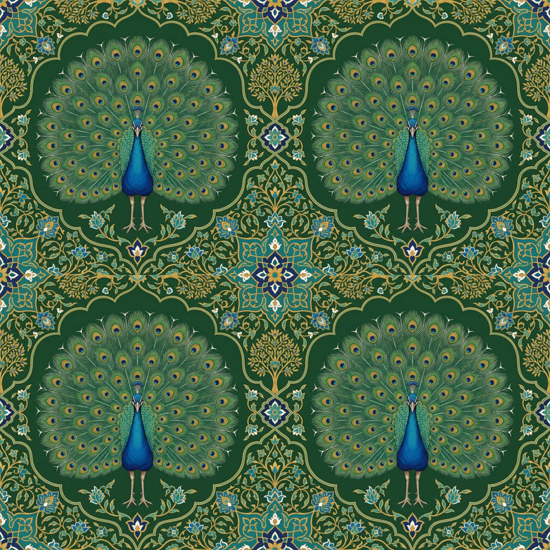 Peacock Panel — Mural Wallpaper