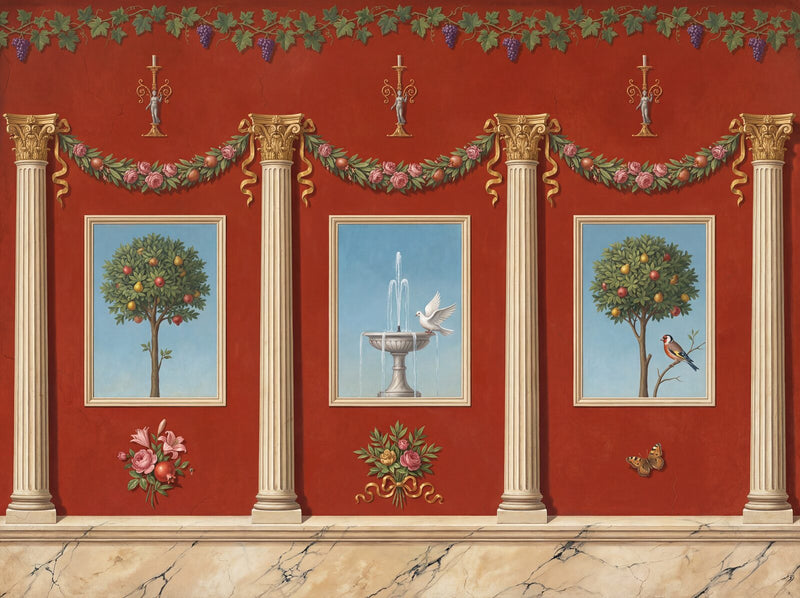 Pompeian Room — Mural Wallpaper