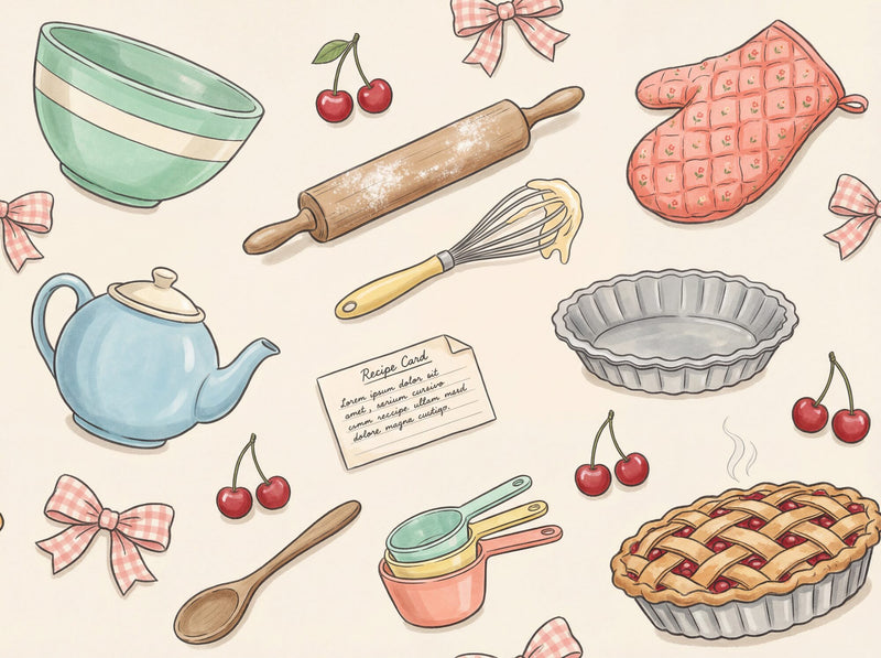 The Baking Table — Scenic Mural Wallpaper