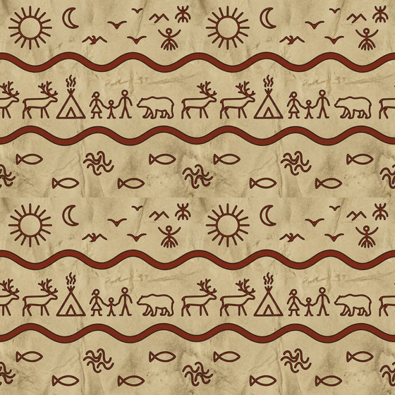 Sami Drum Pattern — Mural Wallpaper