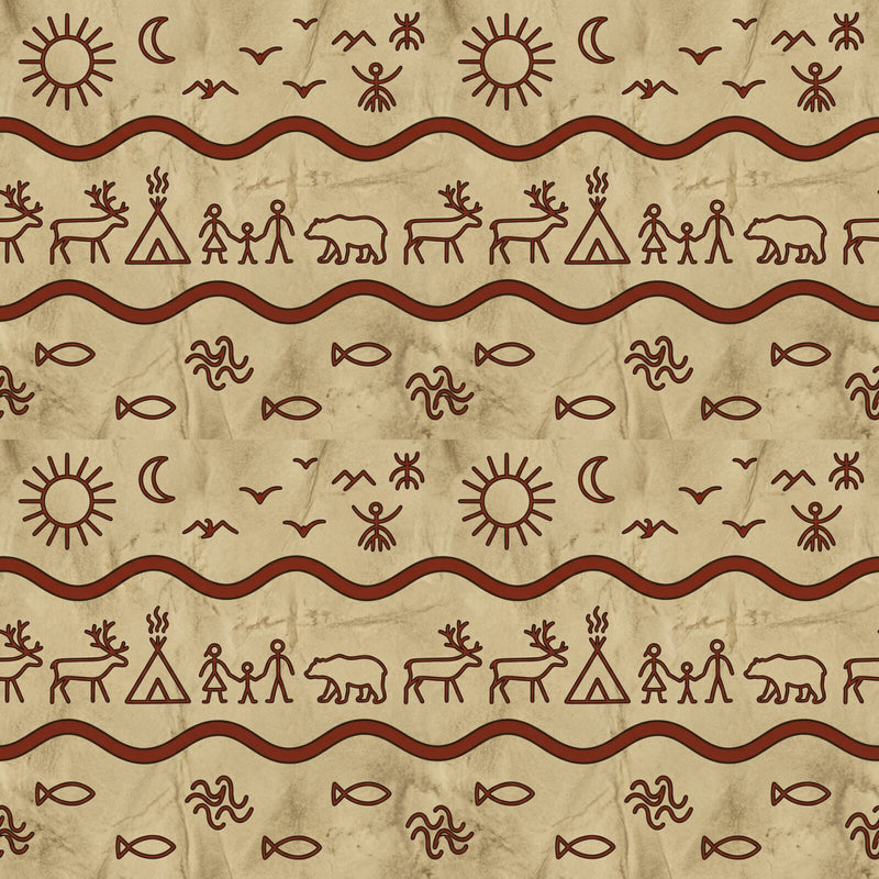Sami Drum Pattern — Mural Wallpaper