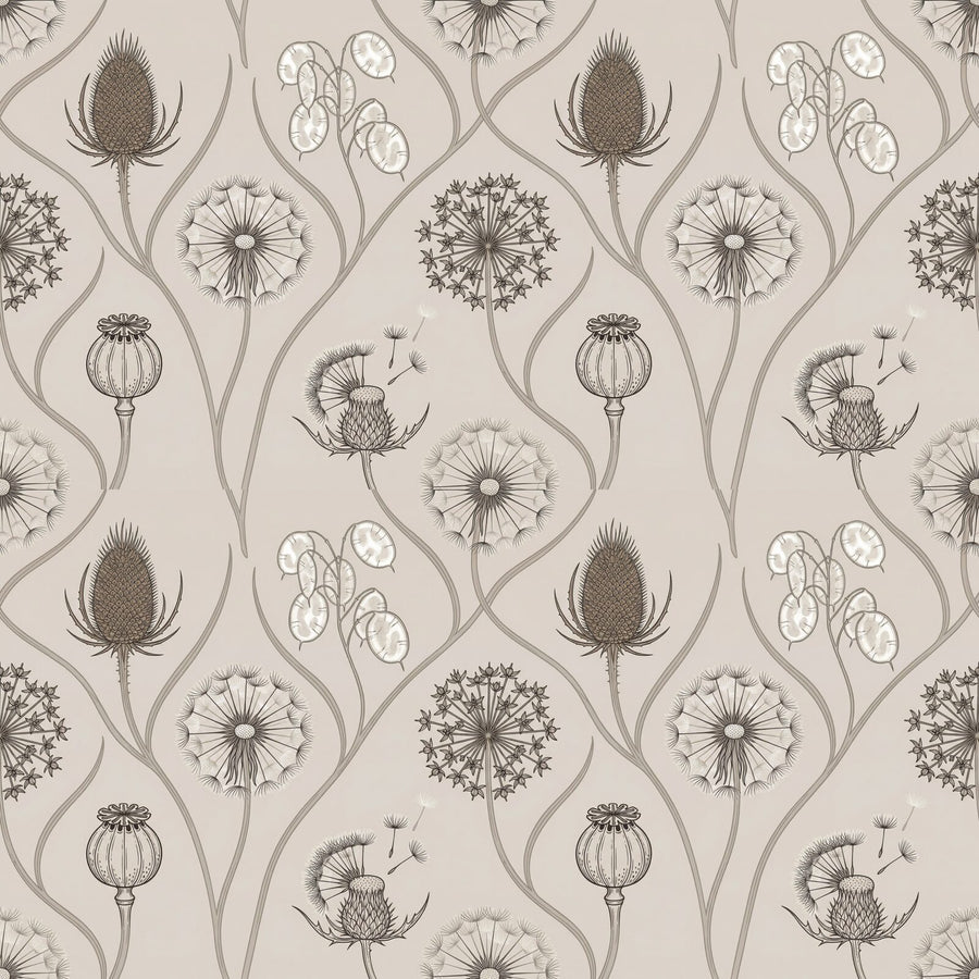 Discover the quiet beauty of post-bloom botanicals in warm greys and muted tones. Made to order.