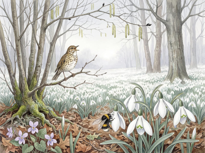 Snowdrop Wood — Mural Wallpaper