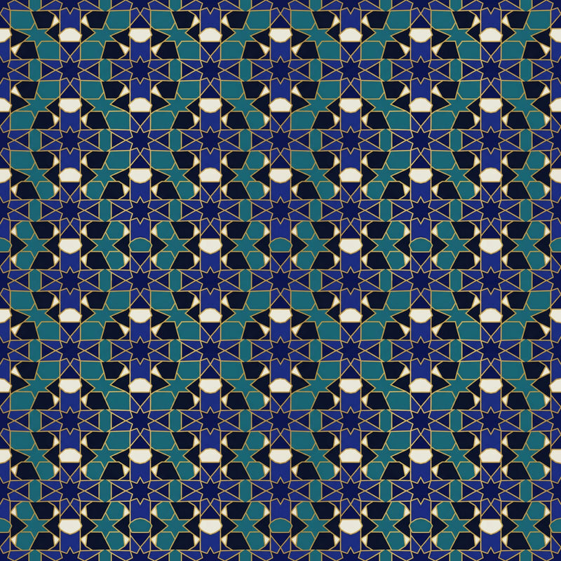 Star Cobalt — Mural Wallpaper