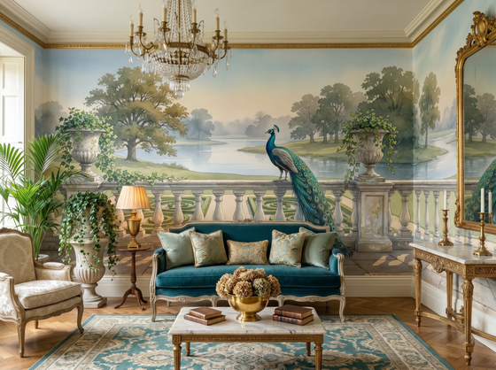 Stone Balustrade — Mural Wallpaper