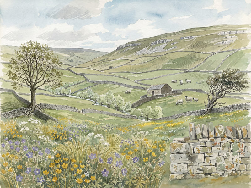 Stone Wall Country — Mural Wallpaper