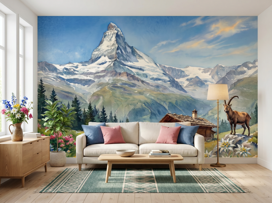 Swiss Alpine — Mural Wallpaper