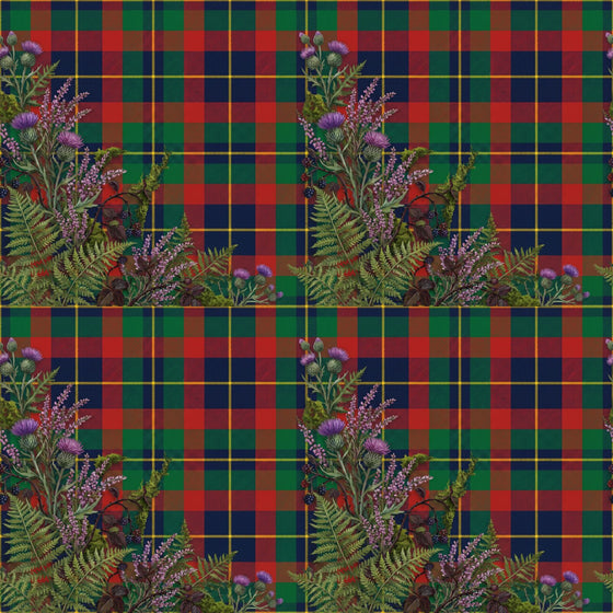 Tartan Botanical — Mural Wallpaper