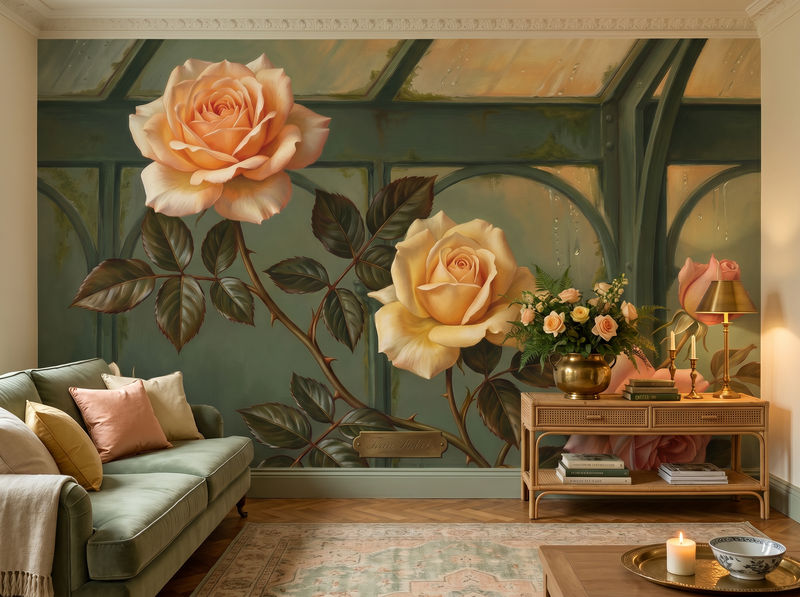 Tea Rose Conservatory — Mural Wallpaper