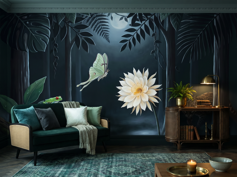 Tropical Night — Mural Wallpaper