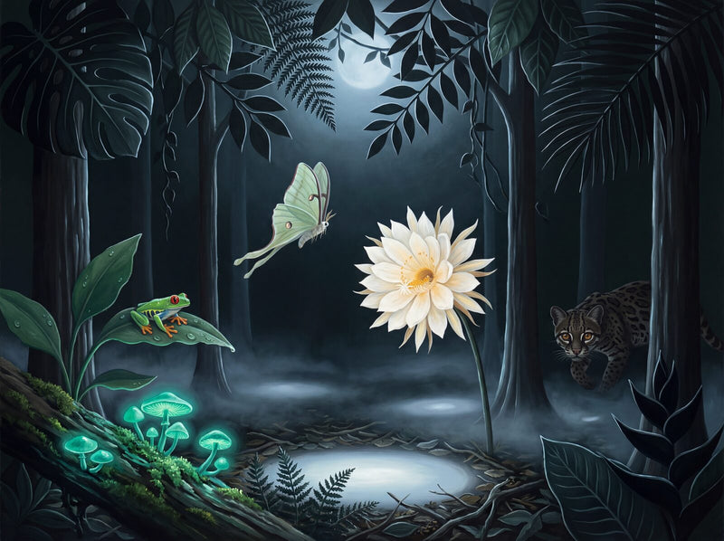 Tropical Night — Mural Wallpaper
