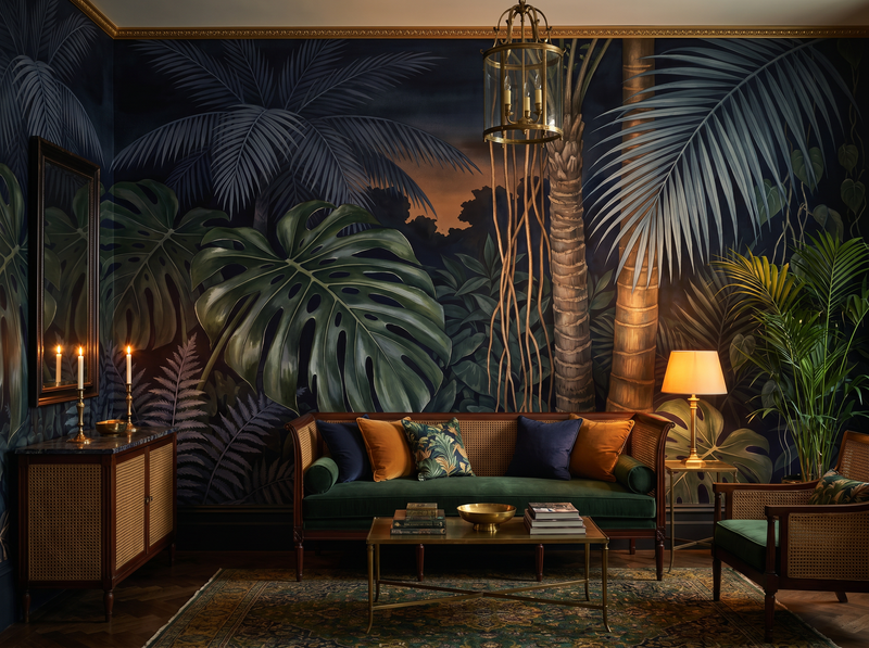 Tropical Noir — Mural Wallpaper
