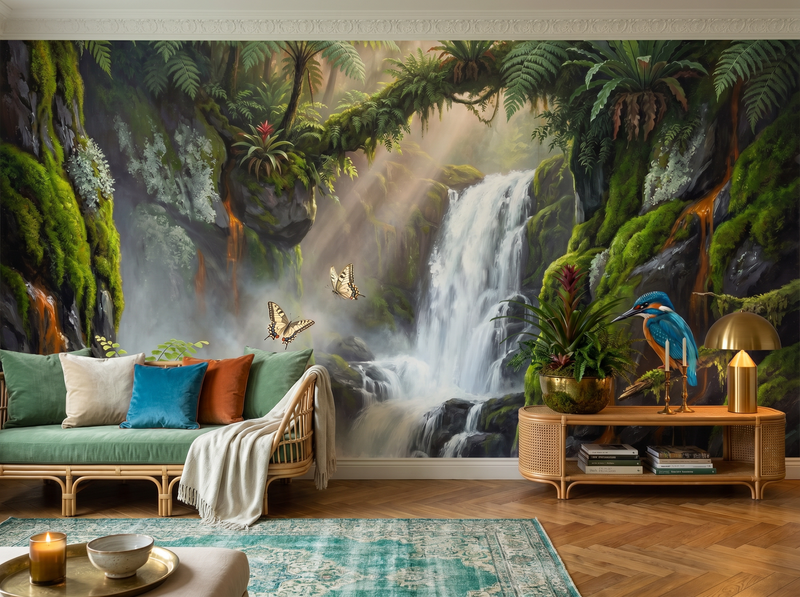 Tropical Waterfall — Mural Wallpaper