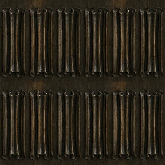 Tudor Linenfold Dark — Mural Wallpaper