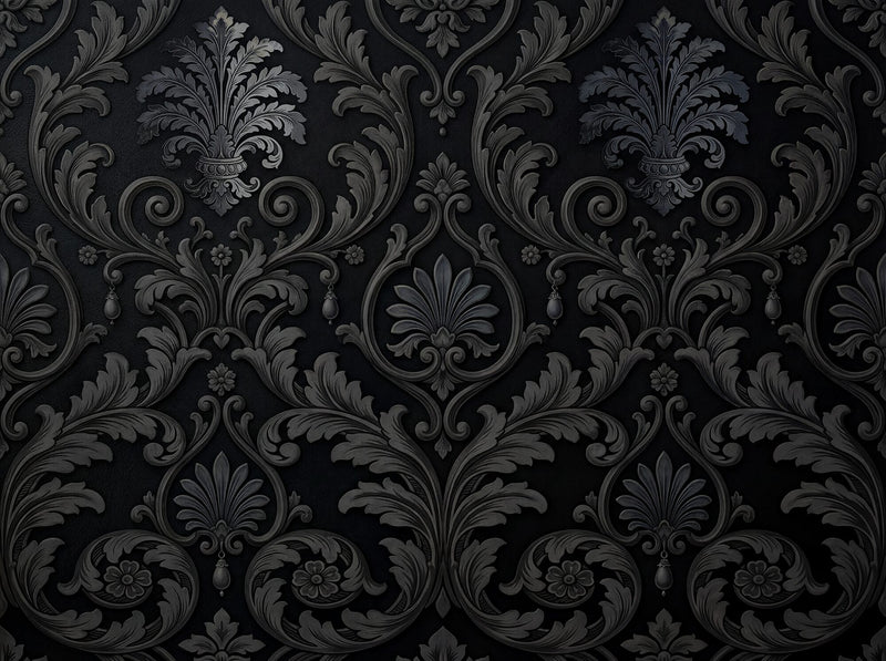 Victorian Revival Tone-on-Tone Damask — Scenic Mural Wallpaper