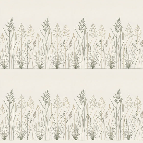 Wild Grass Line — Mural Wallpaper