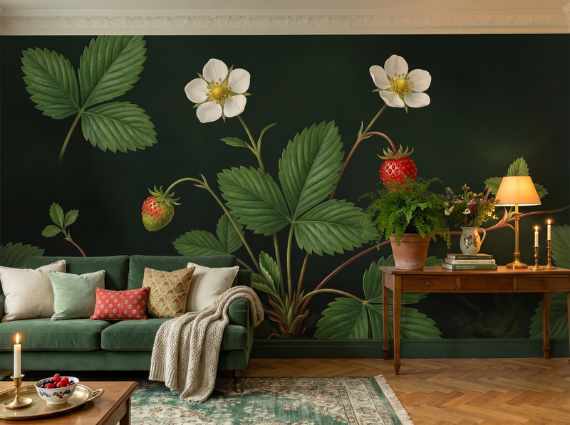 Wild Strawberry — Mural Wallpaper