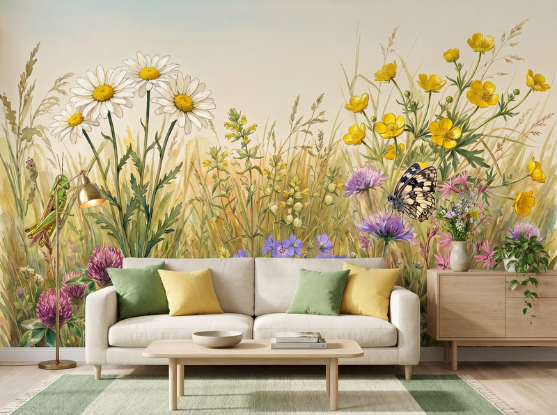 Wildflower Meadow Panel — Mural Wallpaper