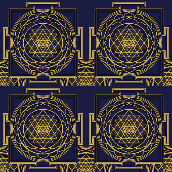 Yantra Grid — Mural Wallpaper